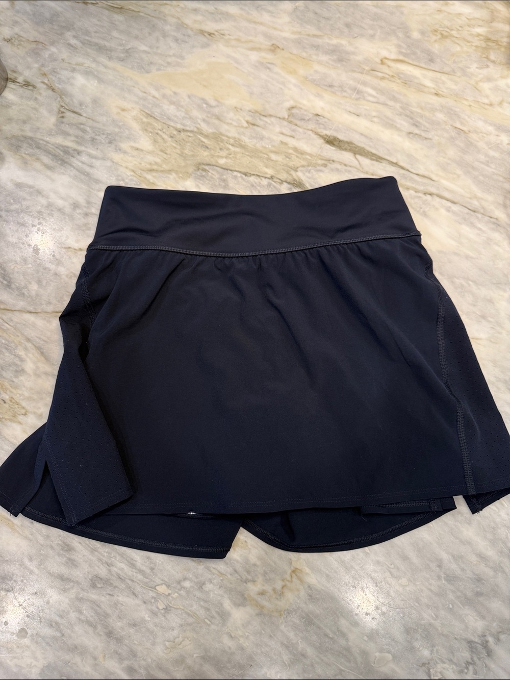 SPANX Get Moving-Women's Blue Athletic Skort-pocket w/ slimming shorts Medium
